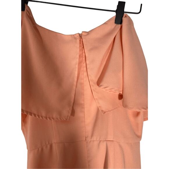 Endless Rose Medium Strapless Vacation Beachy Coastal Resortwear Coral Romper - Picture 6 of 6